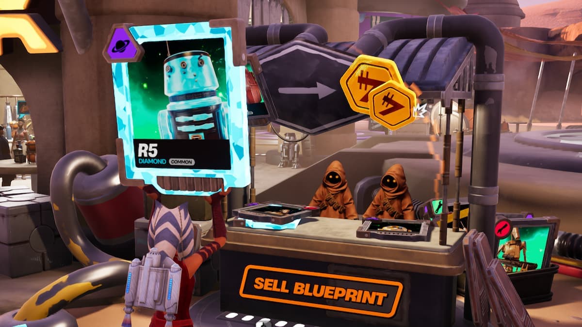 Fortnite Droid Tycoon: como vender Blueprints aos Jawas