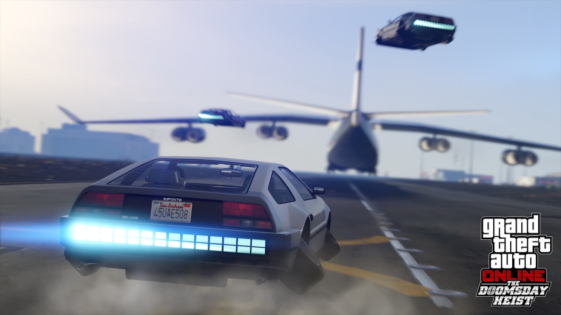 Cenário urbano nocturno inspirado em GTA